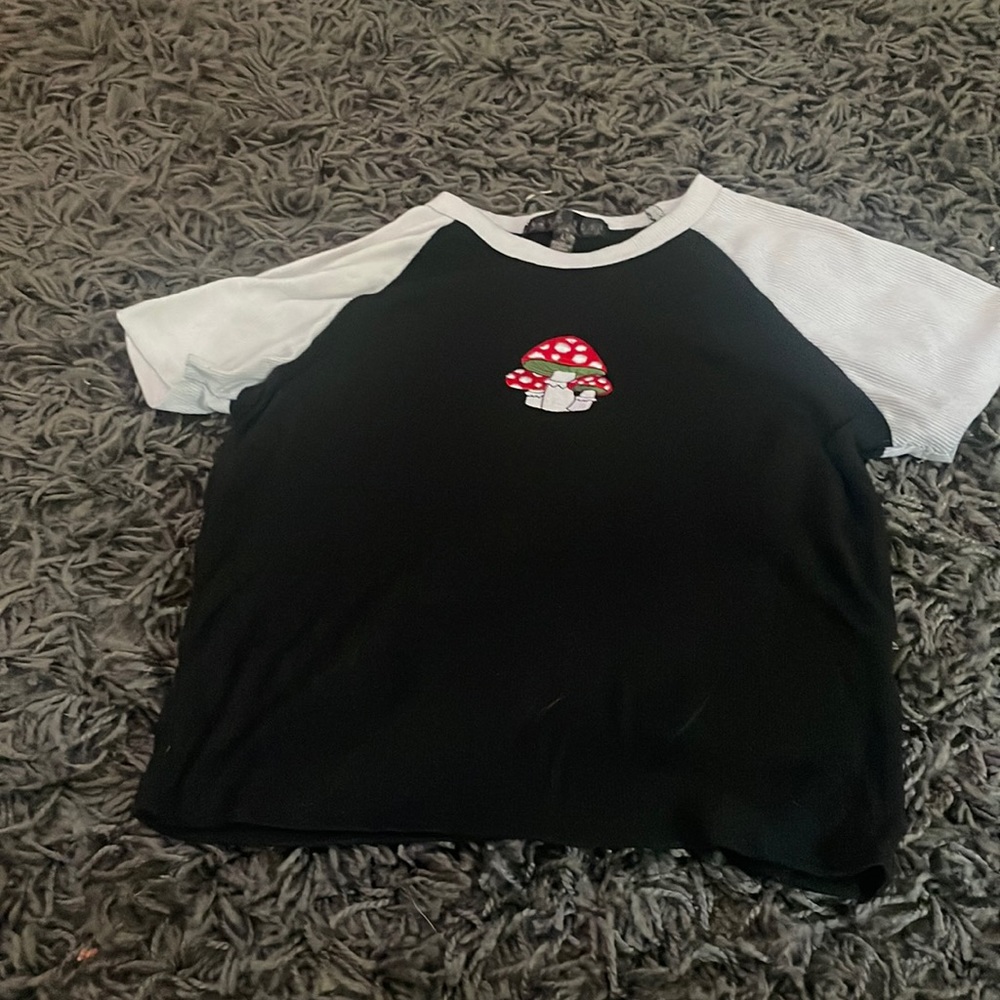 Cute Mushroom Crop Top